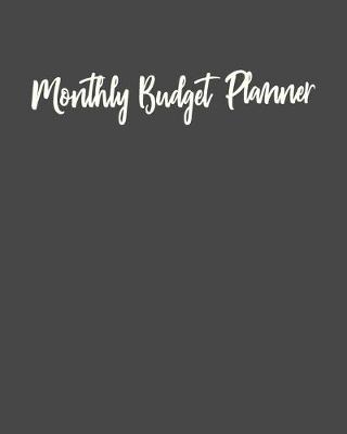 Book cover for Monthly Budget Planner