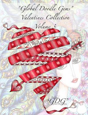 Book cover for "Global Doodle Gems" Valentines Collection Volume 3