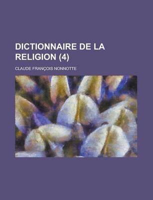 Book cover for Dictionnaire de La Religion (4)