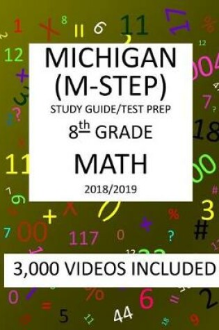 Cover of 8th Grade MICHIGAN M-STEP 2019 MATH Test Prep