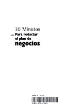 Book cover for Para Redactar El Plan de Negocios