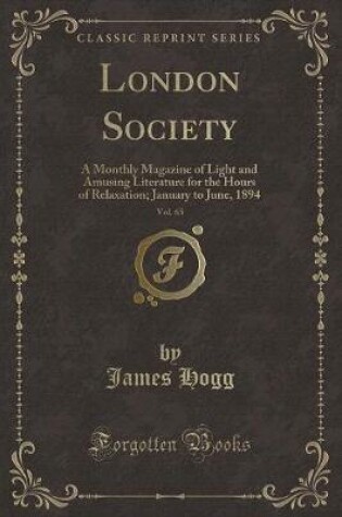 Cover of London Society, Vol. 65