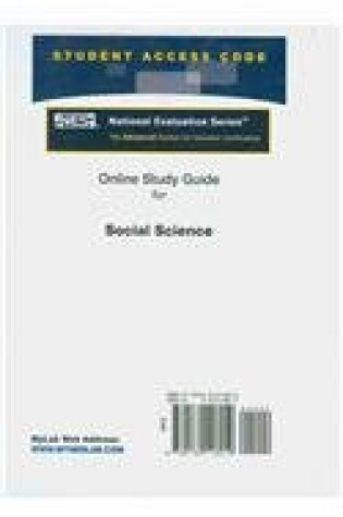 Cover of Access Code Card for the Online Tutorial for the National Evaluation Series Social Science Test