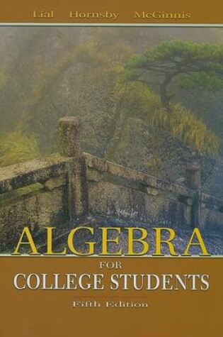 Cover of Algebra for College Students Plus Mymathlab Student Starter Kit