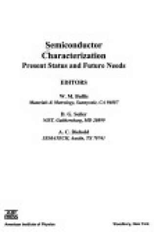 Cover of Semiconductor Characterization