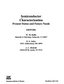 Book cover for Semiconductor Characterization