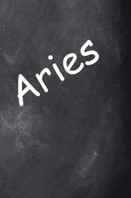 Cover of Aries Zodiac Horoscope Journal Chalkboard
