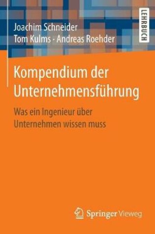 Cover of Kompendium Der Unternehmensfuhrung