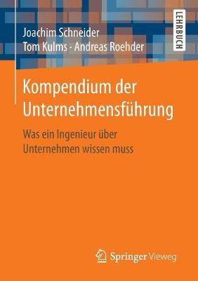 Book cover for Kompendium Der Unternehmensfuhrung