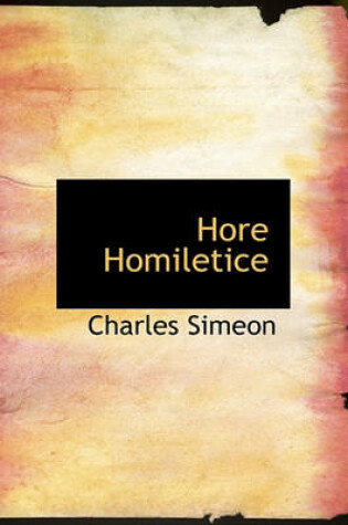 Cover of Hore Homiletice