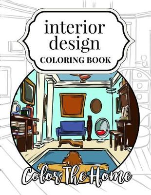 Book cover for Interior Design Coloring Book