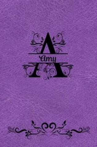 Cover of Split Letter Personalized Name Journal - Amy