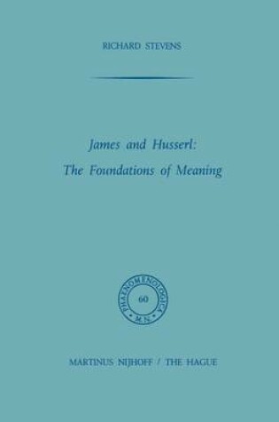 Cover of James and Husserl