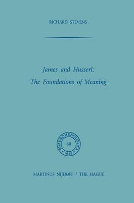 Book cover for James and Husserl