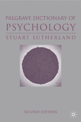 Book cover for The Macmillan Dictionary of Psychology