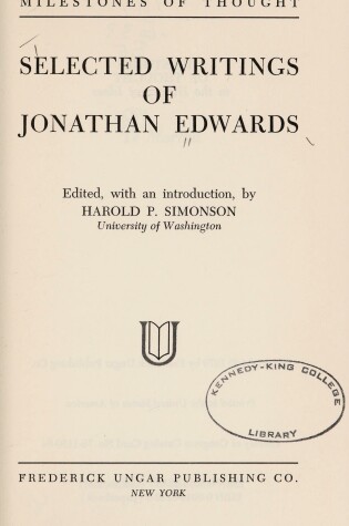 Cover of Selected Writings of Jonathan Edwards