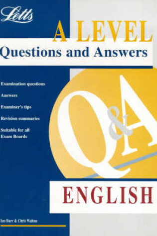 Cover of A-level Questions and Answers English