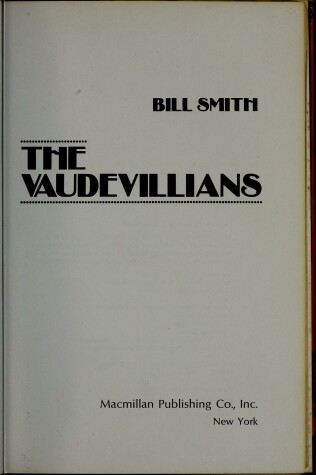 Book cover for The Vaudevillians