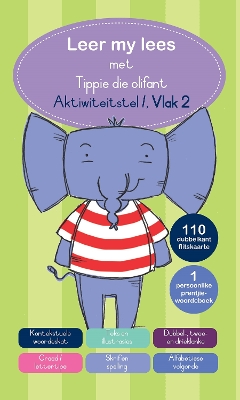 Book cover for Leer my lees met Tippie die olifant Aktiwiteitstel 1 Vlak 2