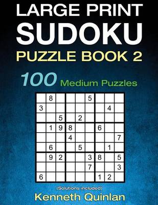 Book cover for Large Print SUDOKU Puzzle Book 2