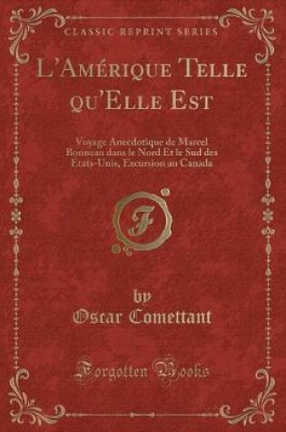 Cover of L'Amérique Telle Qu'elle Est