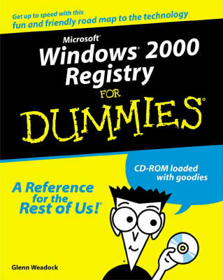 Book cover for Windows 2000 Server Registry For Dummies