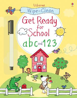 Book cover for Wipe-clean Get Ready for School abc and 123