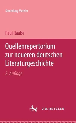 Book cover for Quellenrepertorium zur neueren deutschen Literaturgeschichte