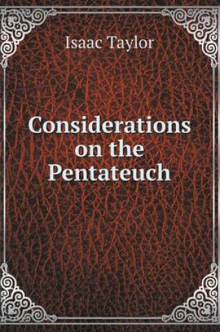 Cover of Considerations on the Pentateuch