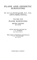 Cover of Plane and Geodetic Surveying for Engineers