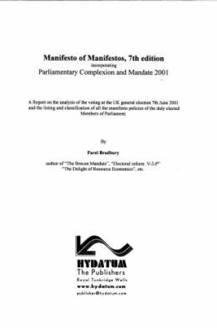 Cover of Manifesto of Manifestos