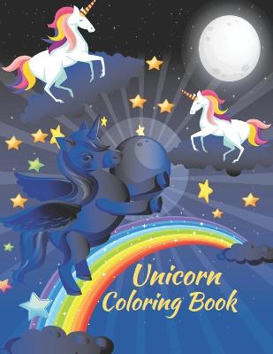 Book cover for Unicorn Coloring Book