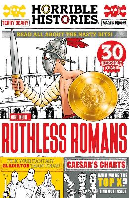 Book cover for Ruthless Romans (newspaper edition)