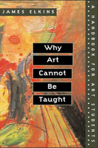 Cover of Why Art Cannot be Taught