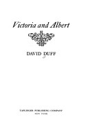 Book cover for Victoria and Albert