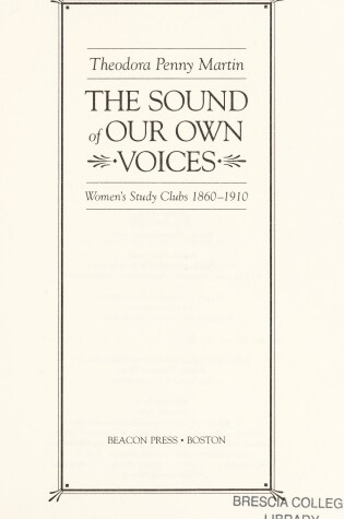 Cover of Sound Our Own Voices HB