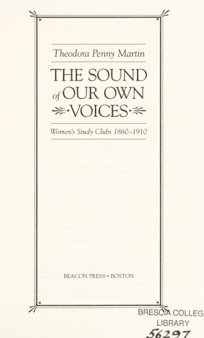 Book cover for Sound Our Own Voices HB