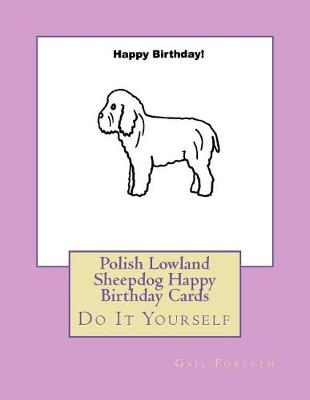 Book cover for Polish Lowland Sheepdog Happy Birthday Cards