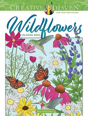 Book cover for Creative Haven Wildflowers Coloring Book