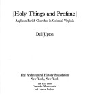 Book cover for Holy Things and Profane