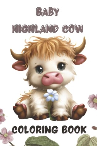 Cover of baby highland cow coloring book