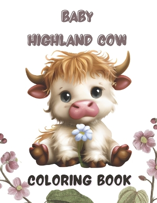 Cover of baby highland cow coloring book