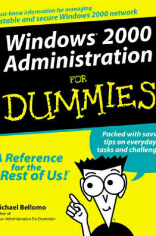 Cover of Windows 2000 Administration For Dummies
