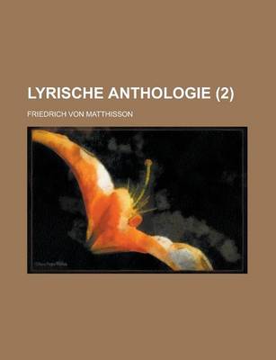 Book cover for Lyrische Anthologie (2 )