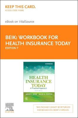 Book cover for Workbook for Health Insurance Today Elsevier eBook on Vitalsource (Retail Access Card): a Practical Approach