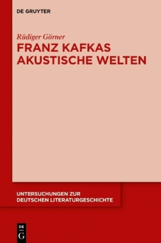 Cover of Franz Kafkas Akustische Welten