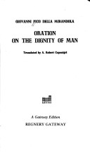 Book cover for Oration of the Dignity of Man