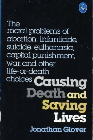 Cover of Causing Death and Saving Lives