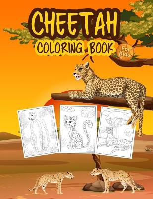 Book cover for Cheetah Coloring Book for Kids