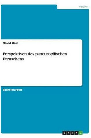 Cover of Perspektiven des paneuropaischen Fernsehens